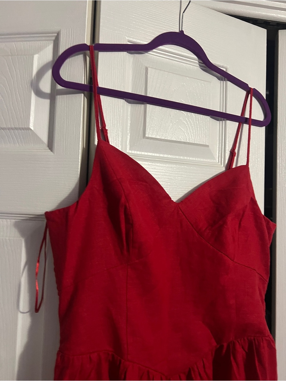 Christian Lacroix Red Spaghetti Strap Maxi Dress - Picture 6 of 12